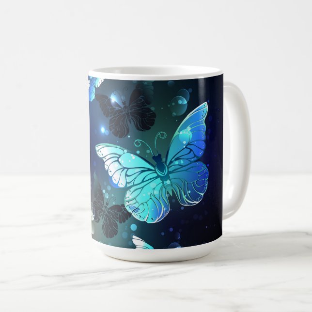 Schmetterling Kaffeetasse (VorderseiteRechts)