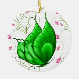 Schmetterling Keramik Ornament