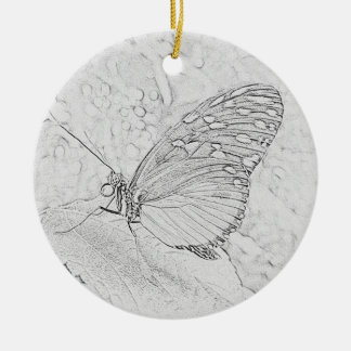 Schmetterling Keramik Ornament