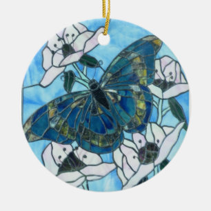 Schmetterling Keramik Ornament