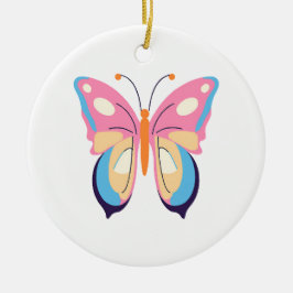 Schmetterling Keramik Ornament