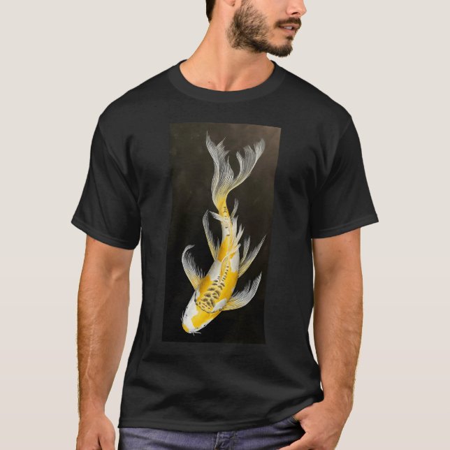 Schmetterling Koi Gelb T-Shirt (Vorderseite)