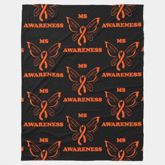 Schmetterling/Krieger...MS Fleece Blanket (Vorderseite)