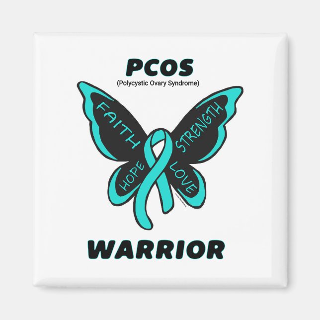 Schmetterling/Krieger...PCOS Magnet (Vorne)