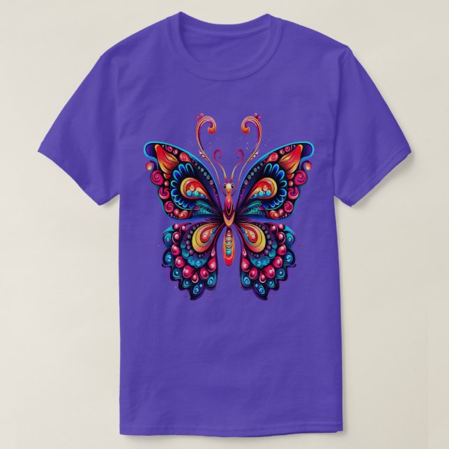 Schmetterling lächeln T-Shirt (Design vorne)