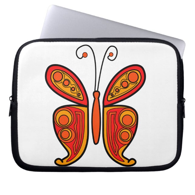 Schmetterling Laptopschutzhülle (Vorderseite)