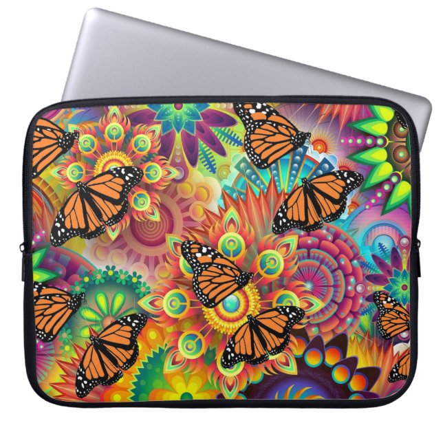 Schmetterling Laptopschutzhülle (Vorderseite)