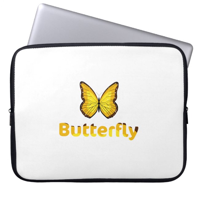 Schmetterling Laptopschutzhülle (Vorderseite)