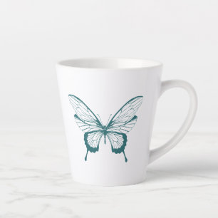 Schmetterling Latte Tasse