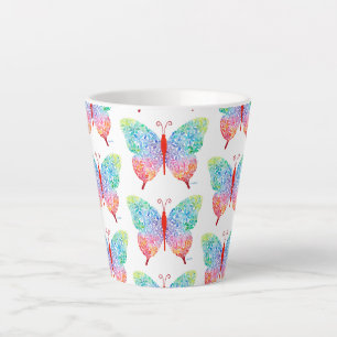 Schmetterling Latte Tasse