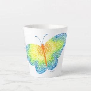 Schmetterling Latte Tasse