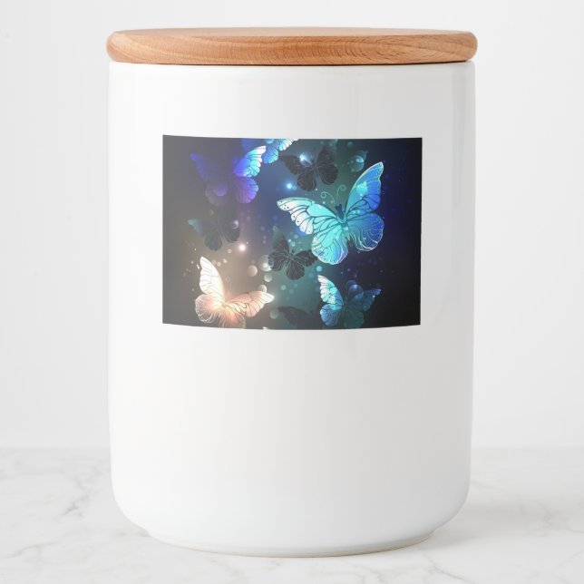 Schmetterling Lebensmitteletikett (Vorderseite)