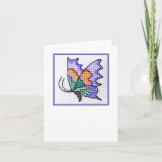 Schmetterling leeres notecard 01 karte
