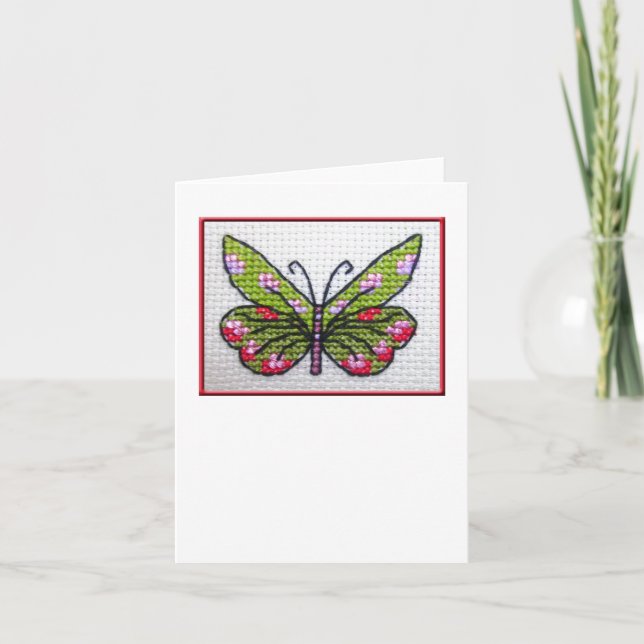 Schmetterling leeres notecard 02 karte (Vorderseite)