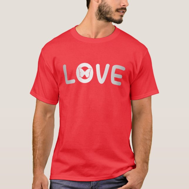 Schmetterling Liebesjunge T-Shirt (Vorderseite)