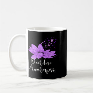 Schmetterling Lila Band Sonnenblume Überdosis-Bewu Kaffeetasse