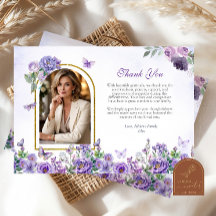 Schmetterling Lila Floral Beerdigung