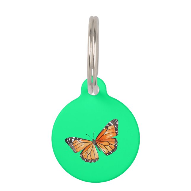 Schmetterling Limettengrün Haustiermarke (Vorderseite)