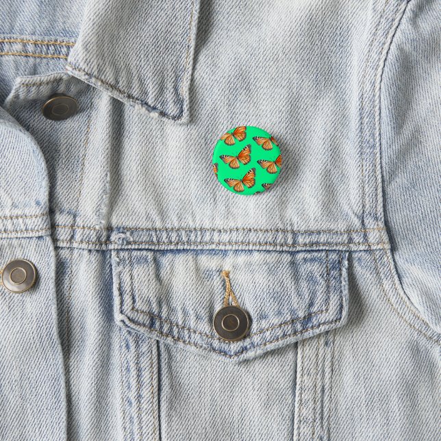 Schmetterling lindgrün button (Beispiel)