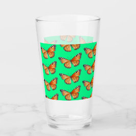 Schmetterling lindgrün glas