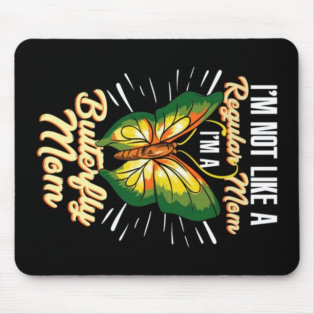 Schmetterling-Mama-Geschenk, Mama Geburtstagsgesch Mousepad (Vorne)