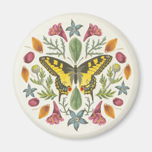 Schmetterling Mandala Magnet