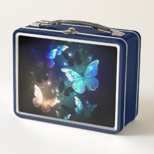 Schmetterling Metall Brotdose