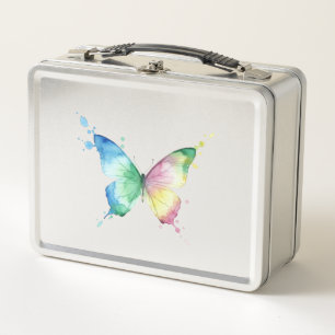 Schmetterling Metall Brotdose