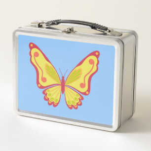 Schmetterling Metall Brotdose