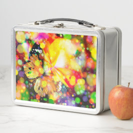 Schmetterling Metall Lunch Box