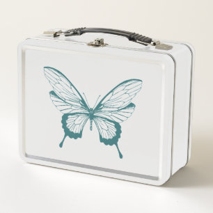 Schmetterling Metall Lunchbox