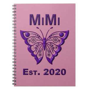 Schmetterling Mimi "Est 2020" Notizblock