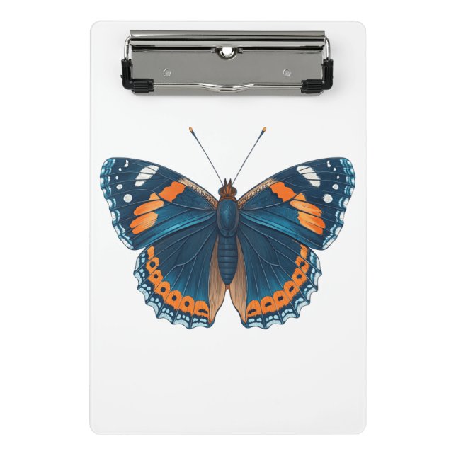 Schmetterling Mini Klemmbrett (Vorderseite)