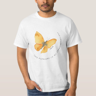 Schmetterling mit Anaïs Nin Zitat T-Shirt