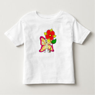Schmetterling mit Blume Kleinkind T-shirt