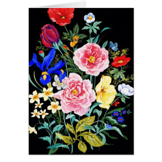 Schmetterling mit Blumen