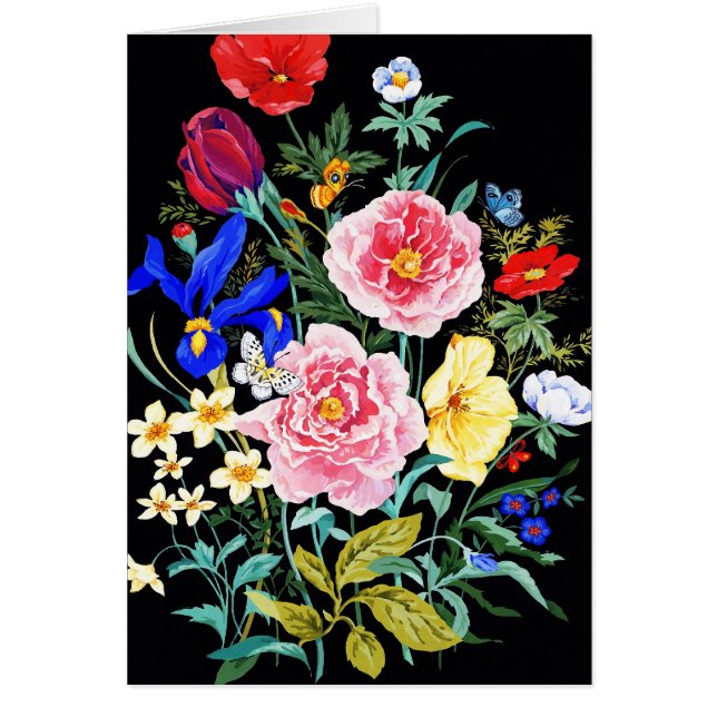 Schmetterling mit Blumen (Vorne)