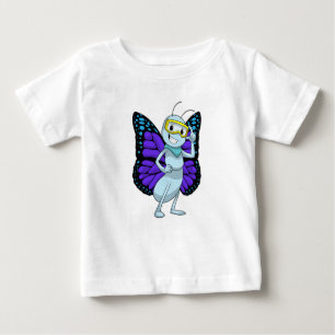 Schmetterling mit Brille Baby T-shirt