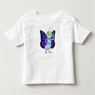 Schmetterling mit Brille Kleinkind T-shirt