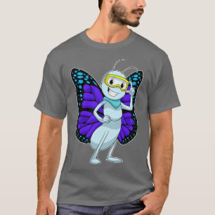 Schmetterling mit Brille T-Shirt