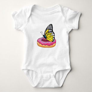 Schmetterling mit Donut Baby Strampler