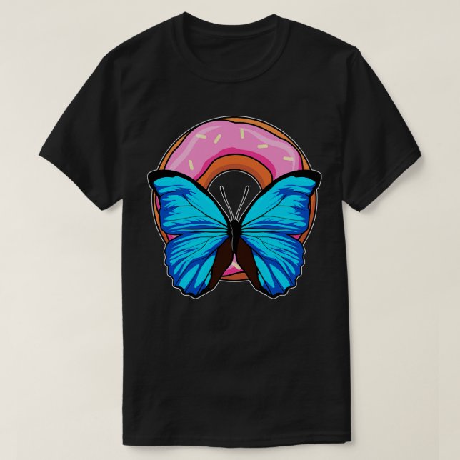 Schmetterling mit Donut T-Shirt (Design vorne)