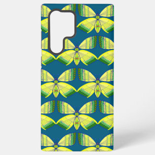 Schmetterling mit geometrischem Strass-Design Samsung Galaxy Hülle