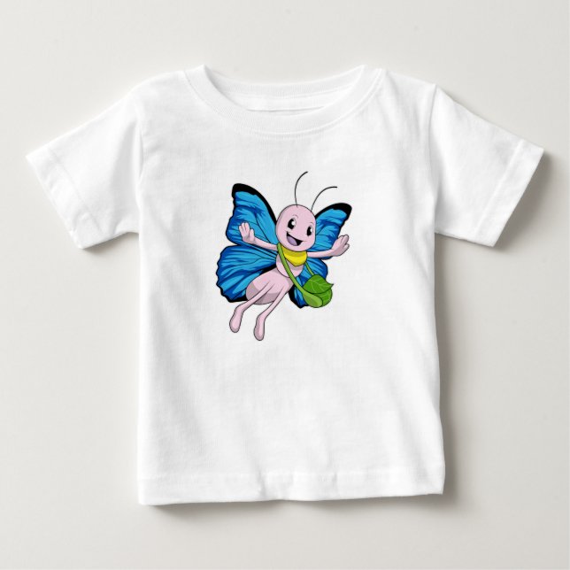 Schmetterling mit Handtasche Baby T-shirt (Vorderseite)