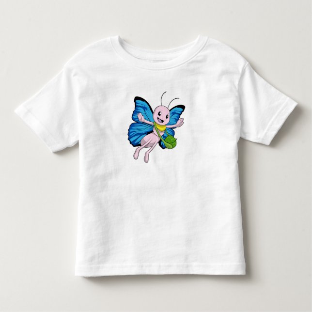 Schmetterling mit Handtasche Kleinkind T-shirt (Vorderseite)