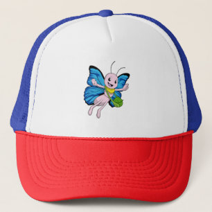 Schmetterling mit Handtasche Truckerkappe