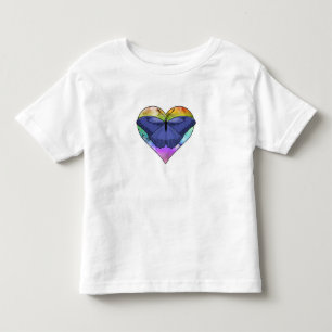 Schmetterling mit Herz Kleinkind T-shirt
