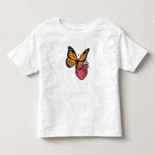 Schmetterling mit Herz Kleinkind T-shirt