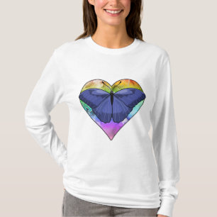 Schmetterling mit Herz T-Shirt