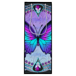 Schmetterling mit Hintergrund Geschenktüte Für Weinflaschen